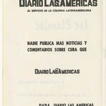 Program for the production, "Los claveles" (The carnations)