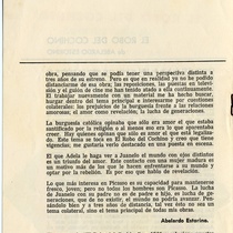 Program for the theatrical production, El robo del cochino, 1966