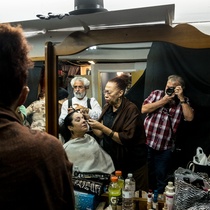 Photographs of the production, "La noche de las tríbadas".