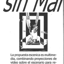 Program for the theatrical production,Tierra sin mal