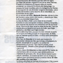 Program for the production, "Los mangos de Caín"