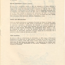 Program for the theatrical production, Doña Rosita la soltera