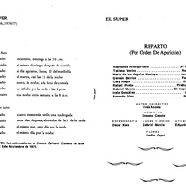 Program for the production, "El Super"