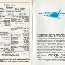 Playbill for the theatrical production, Mundo de Cristal