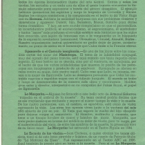 Program for the productions, "Sganarelle o El cornudo imaginario", "La margarita", and "La escuela de las viudas"