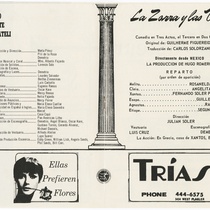 Program for the production, "La zorra y las uvas"