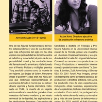 Program for the theatrical production, La muerte de un viajante