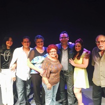 Photographs of the theatrical production, La profesión de la Sra. Warren (Miami, 2015)