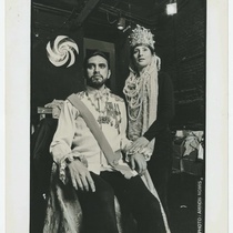 Manuel Yeskas (Czar) and Gloria Zelaya (Alexandra the Empress) in the theatrical production, Rasputin