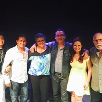 Photographs of the theatrical production, La profesión de la Sra. Warren (Miami, 2015)