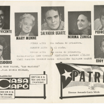 Program for the production, "La tercera palabra"