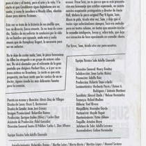 Program for the production "Sueños de un seductor"