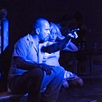 Photographs of the theatrical production, Huevos