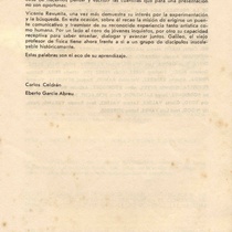 Program for the theatrical production, "Galileo Galilei"