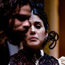 Photographs of rehearsal for the theatrical production, El cuarto de al lado