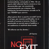 Program for the theatrical production, A puerta cerrada