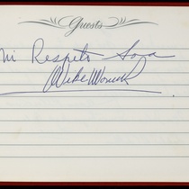 Guestbook, 1974