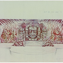 Set design for the production, "Latin Fire"