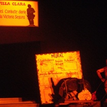 Photograph of the production, "Rapsodia para el mulo"