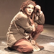 Photographs of the theatrical production, El enano en la botella