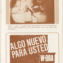 Program for the production, "25 Años" (25 Years)