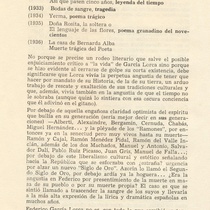 Program for the theatrical production, Doña Rosita la soltera