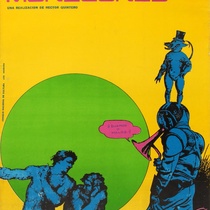 Poster for the theatrical production, Los muñecones