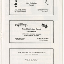 Program for the production, "Electra Garrigó" (Miami, 1978)