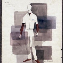 Costume Design Drawings (21-40) for the production, "Oh, la gente"