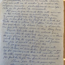 Letter from Cuco to Carmen Collado and family explaining Fornés' name