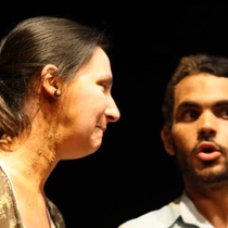 Photographs of the theatrical production, Huevos (19-40)