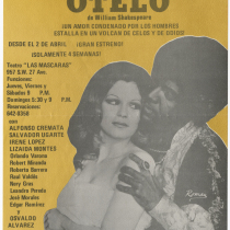 Poster for the production, "Otelo" 