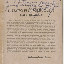 Autographed program for the production, "Marea de otoño"