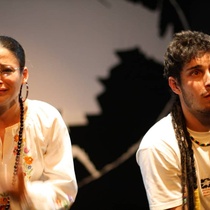 Photographs of the theatrical production, Huevos (19-40)