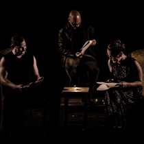 Photograph of the Reading, "Ifigenia Inmóvil"