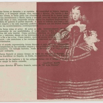 Program for the production, "Un viaje entretenido (Teatro Musical de La Habana)