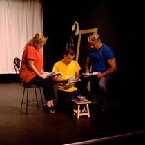 Photographs of the staged reading, El príncipe y el mar