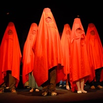 Photographs of the theatrical production, Huevos (1-18)