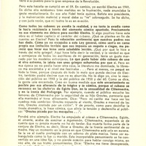 Program for the theatrical production, Electra Garrigó