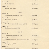 Program for the theatrical production, Aire frío