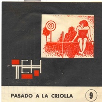 Program for the theatrical production, Pasado a la criolla