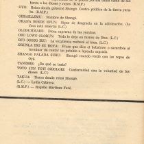 Program for the theatrical production, Shangó de Ima