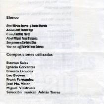 Program for the production, "Los mangos de Caín"