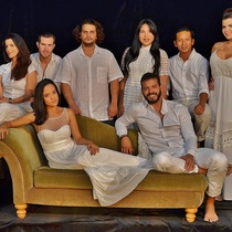 Photograph of the cast, Ifigenia en Aulis