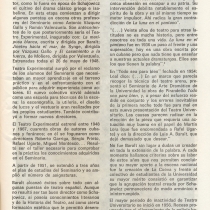 Information leaflet, "Teatro Universitario: Apuntar a lo alto"