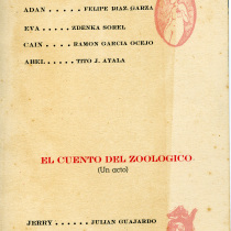 Program for the production, "Los mangos de Caín"