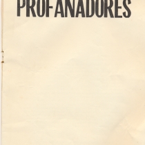 Program for the production, "Los profanadores"