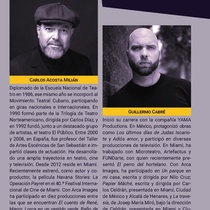 Program for the theatrical production, La muerte de un viajante