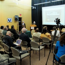 Photographs of the conference, Protagonistas de las 60 en el teatro cubano