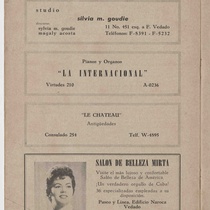 Autographed program for the production, "Marea de otoño"